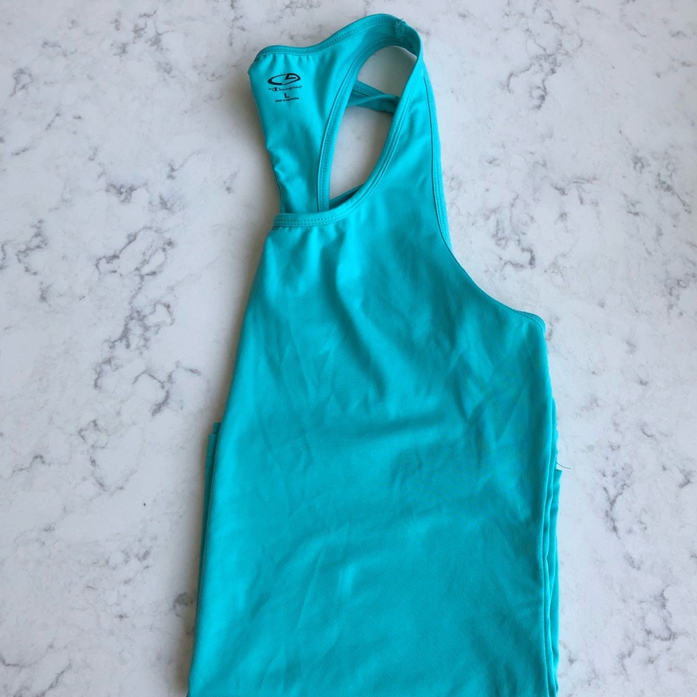 Champion Teal Racerback Workout Tank Top